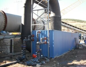 COLDCRETE Air Chilling Heat/Cool Exchange Unit Built Into 8' x 40' Sea Container